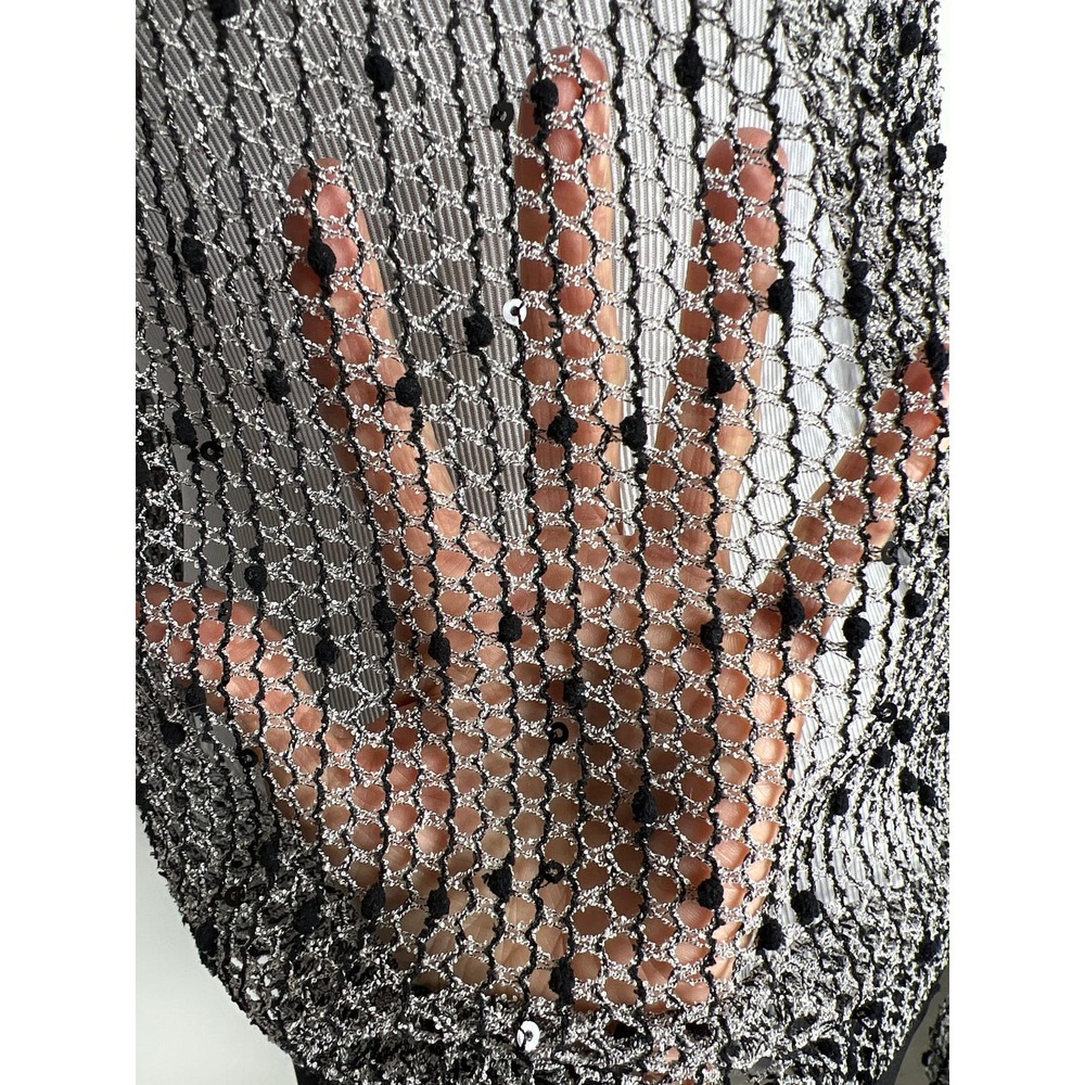 Joseph Ribkoff Open Mesh Overlay Top, Size 6 - Picture 7 of 9